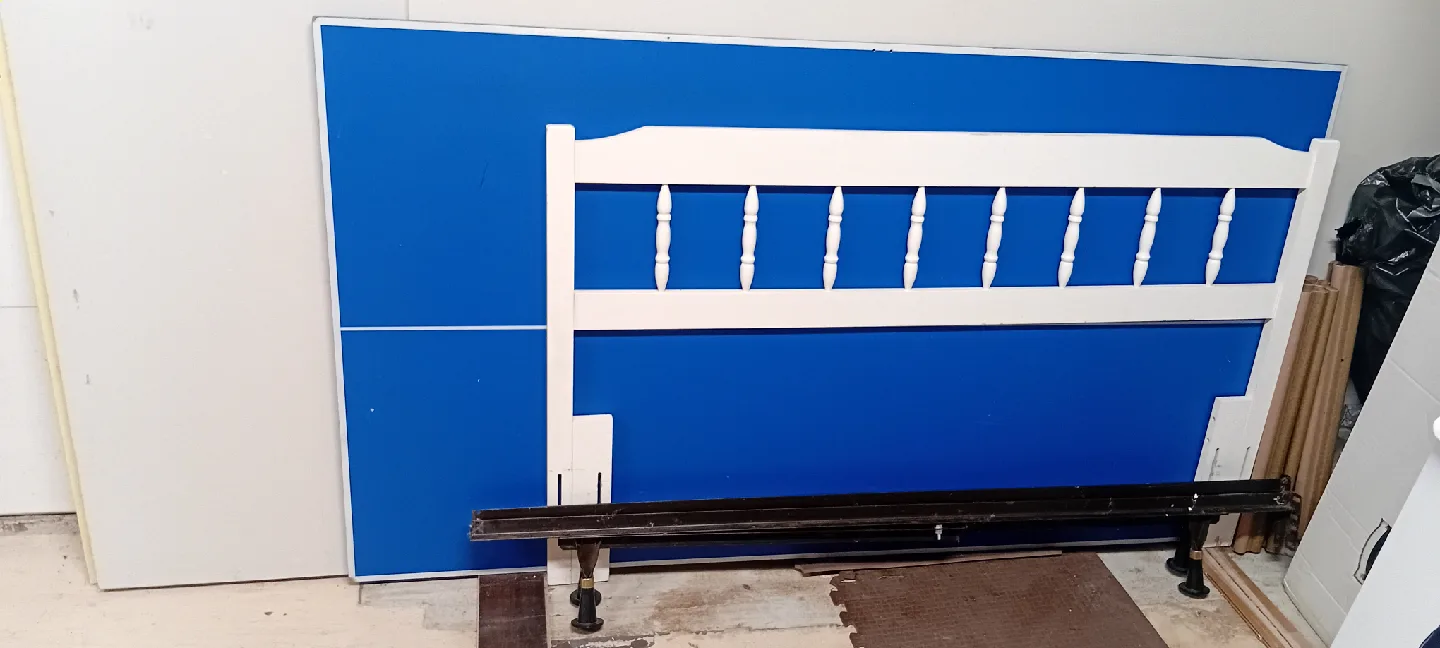 double Wooden Headboard and frame image indicator(2)