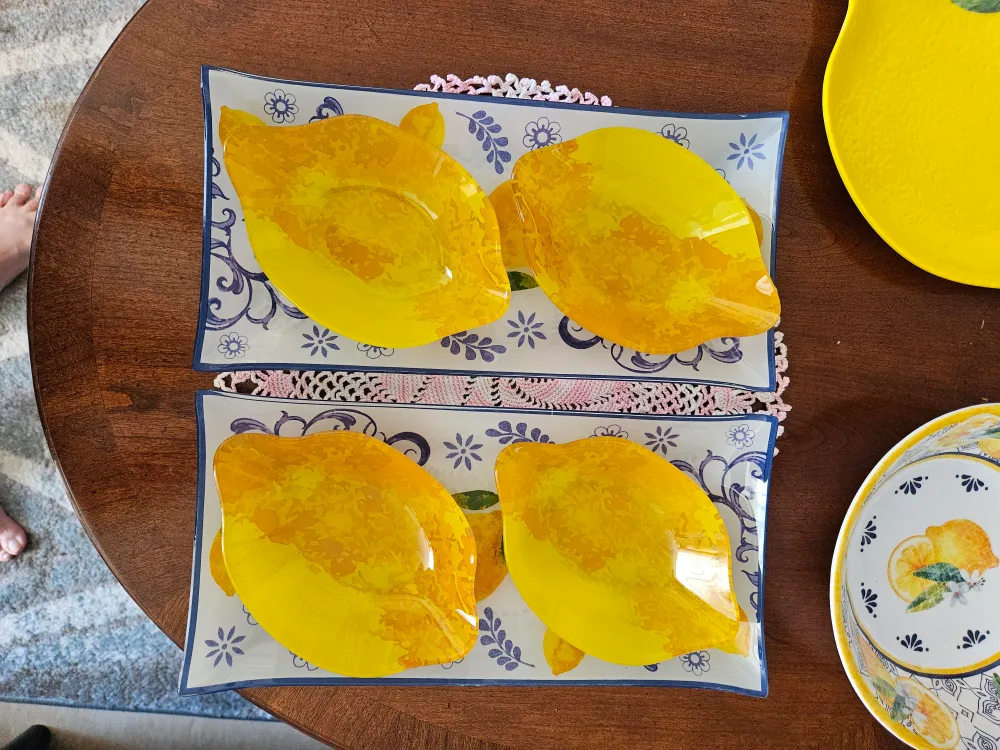 Lemon-themed Plates and Bowl Set image indicator(5)