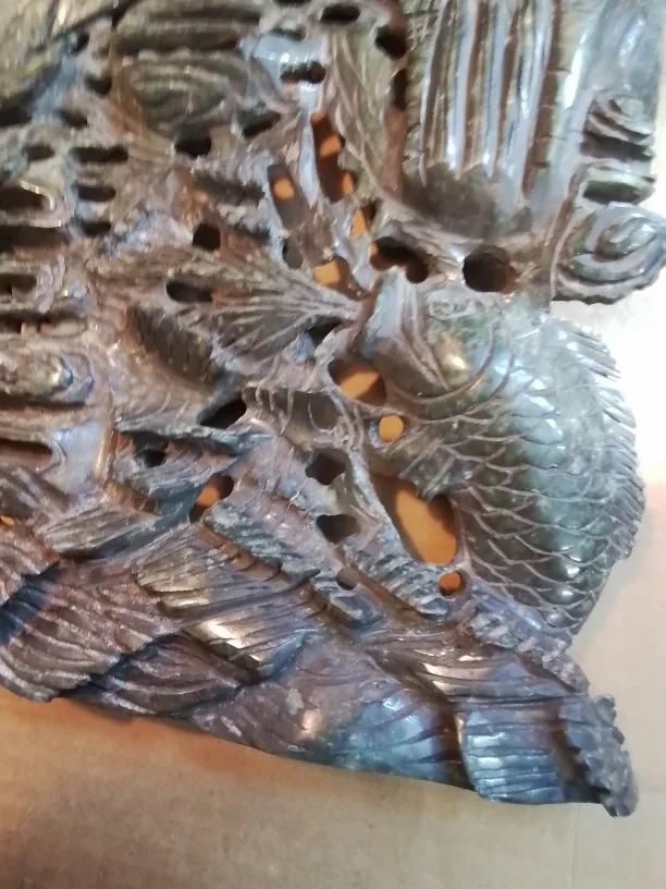 Rare Chinese Serpentine Carved Boulder image indicator(9)