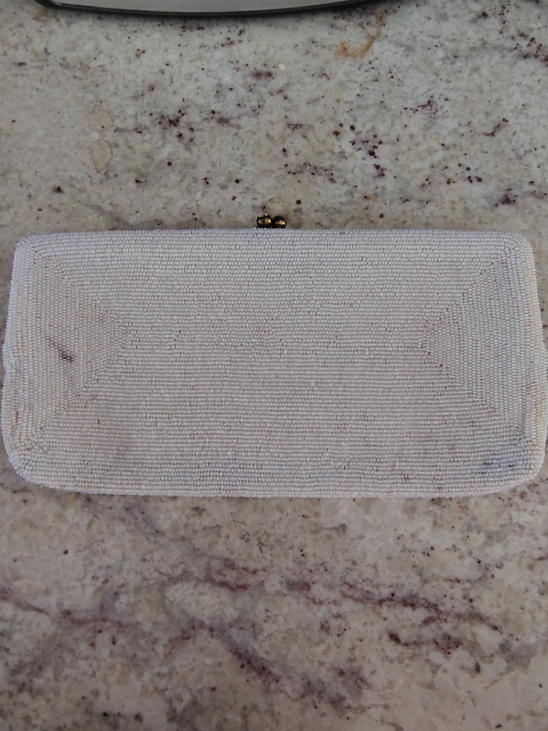 Vintage Delill Seed Beaded Clutch - Made in Belgium - photo 2