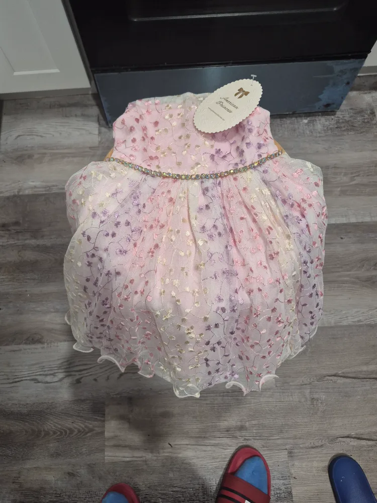 American Princess Dress - Pink Floral Lace image indicator(4)