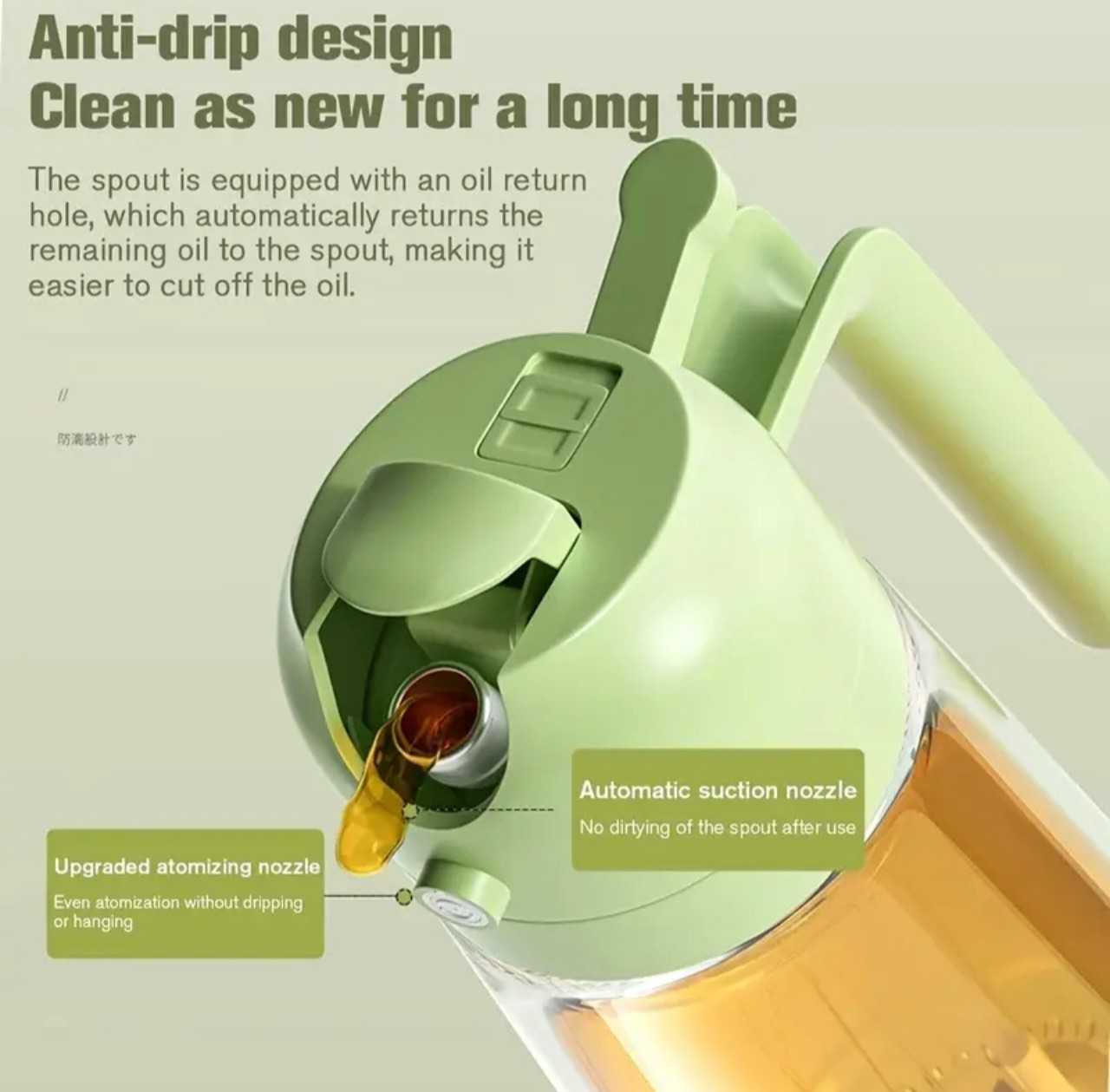 Olive & Peanut Oil Dispenser Set - 473ml - photo 3