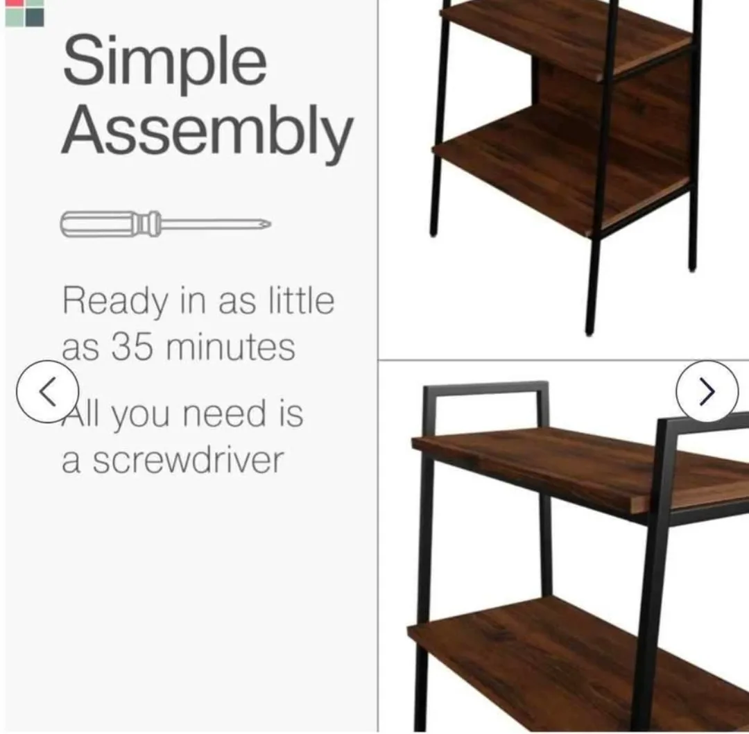 Stead Ladder Bookshelf with 5 shelves image indicator(7)