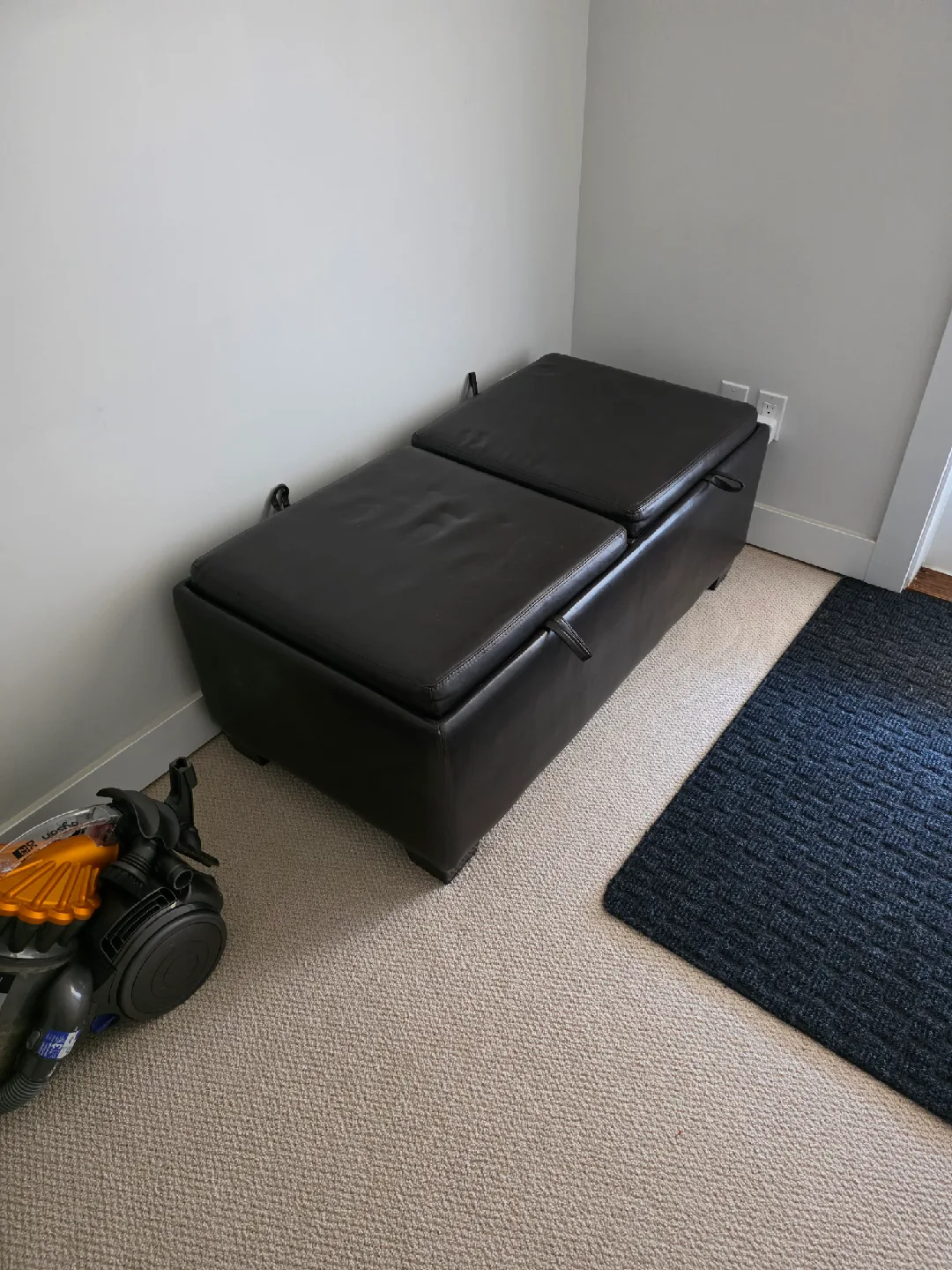 Storage Ottoman with Tray Table - Brown image indicator(3)