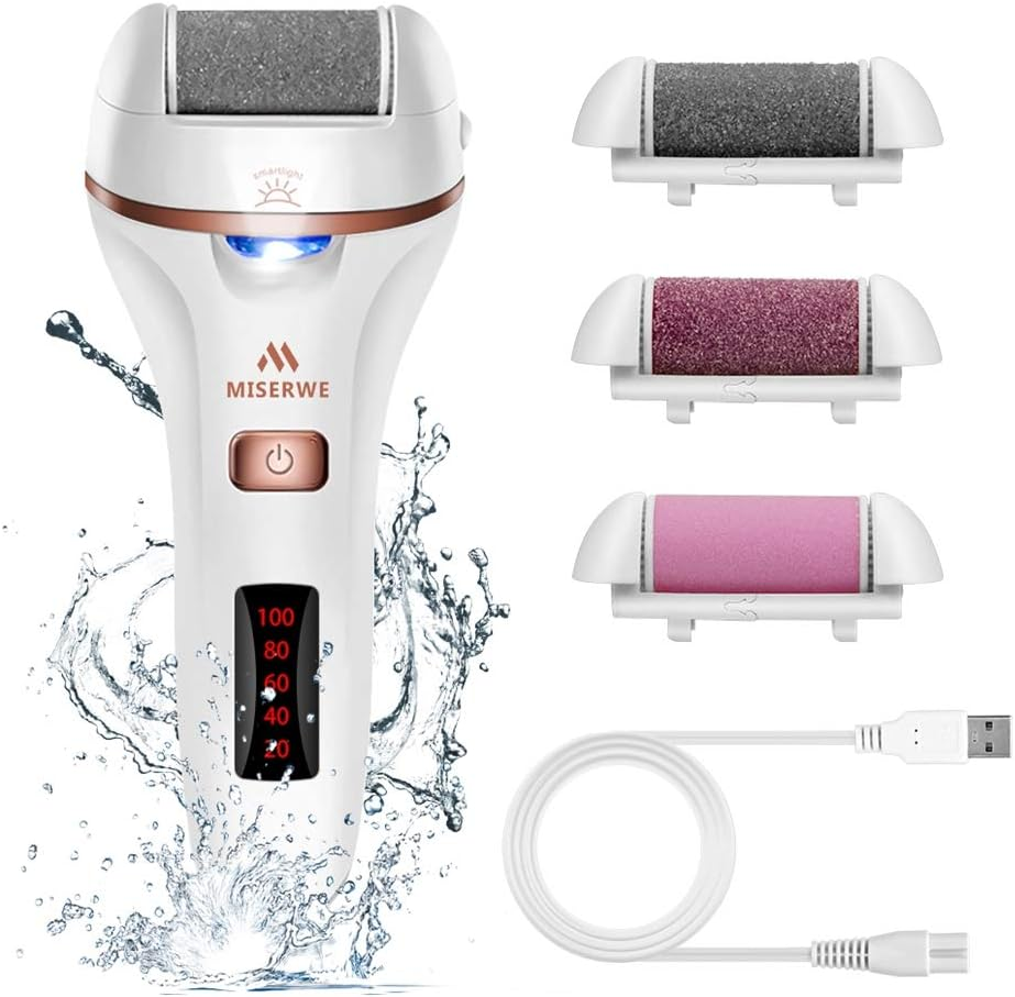 Callus Remover with LED Display Cordless Rechargeable