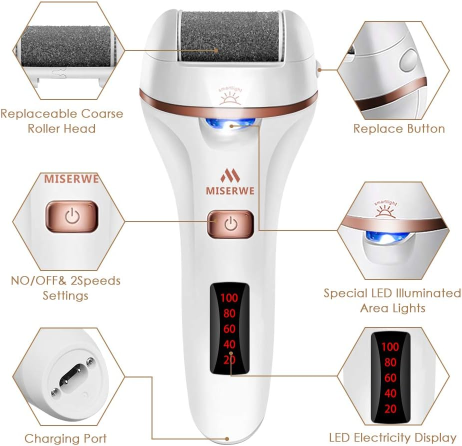 Callus Remover with LED Display Cordless Rechargeable - photo 2