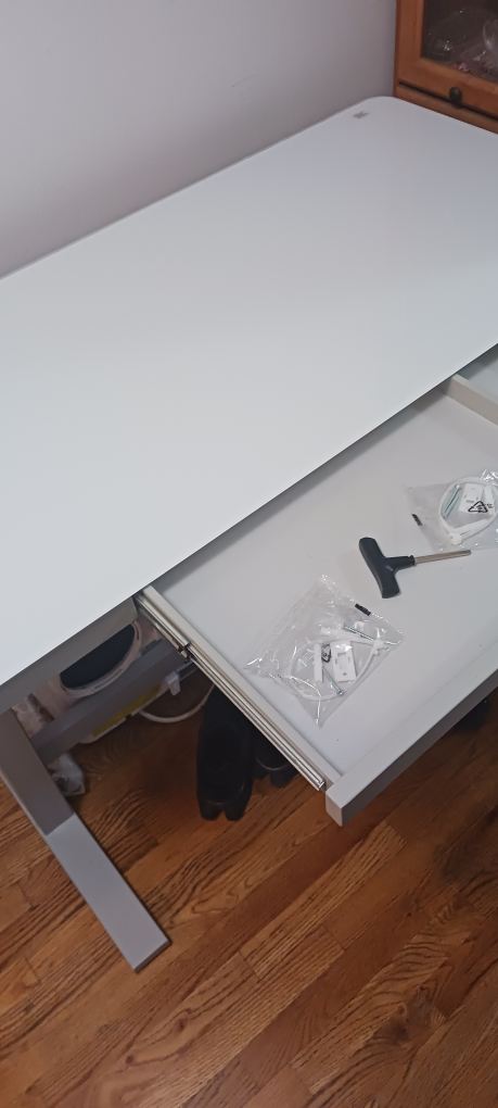 White Standing Desk