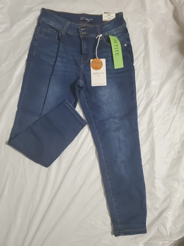 Sandpiper Petite Skinny High Rise Jeans - Size 10P New