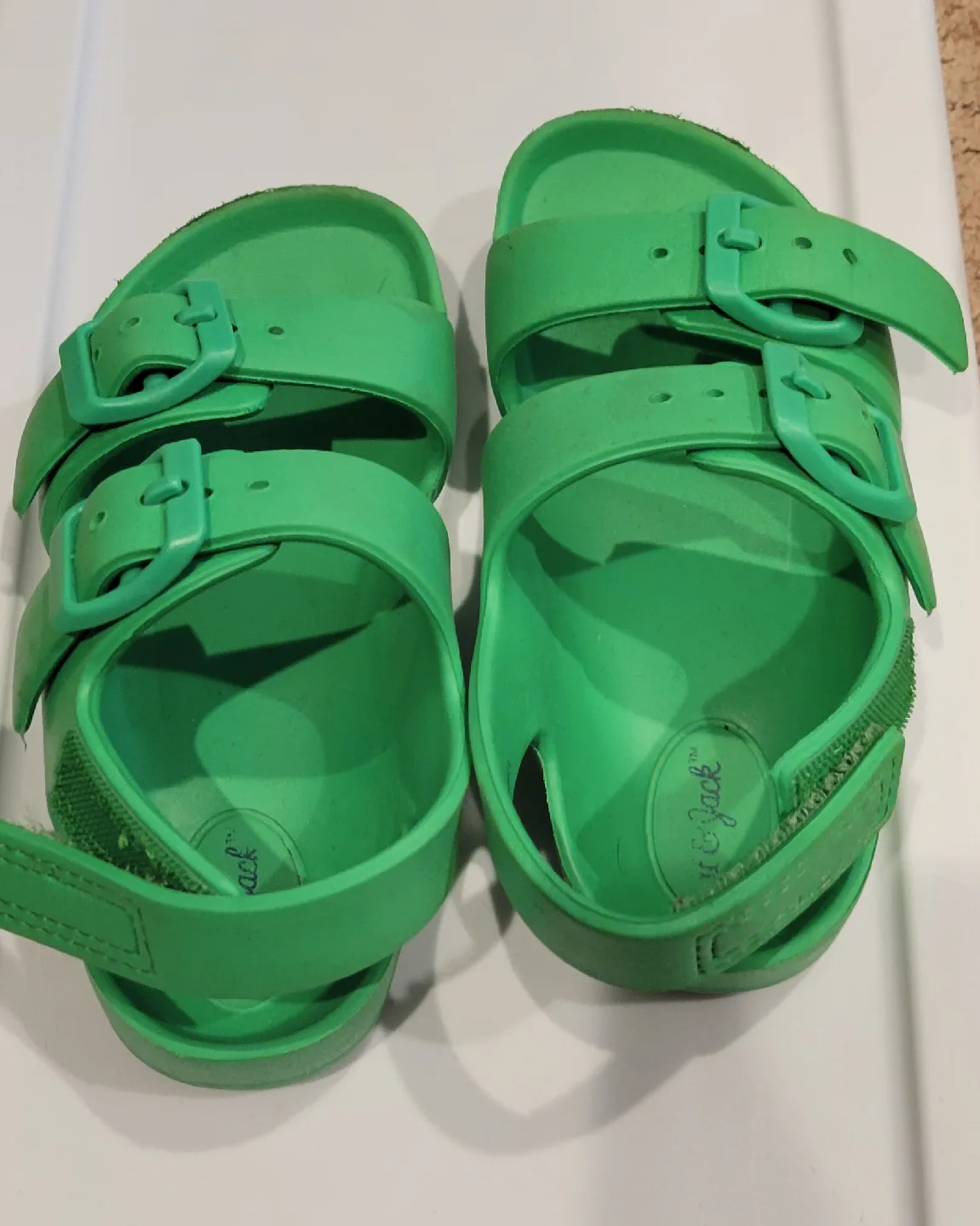 Cat & Jack Green Sandals Size 8 Toddler image indicator(2)