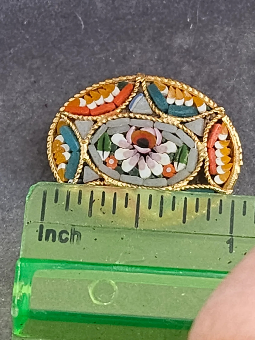 Capri Italy Micro Mosaic Brooch image indicator(7)