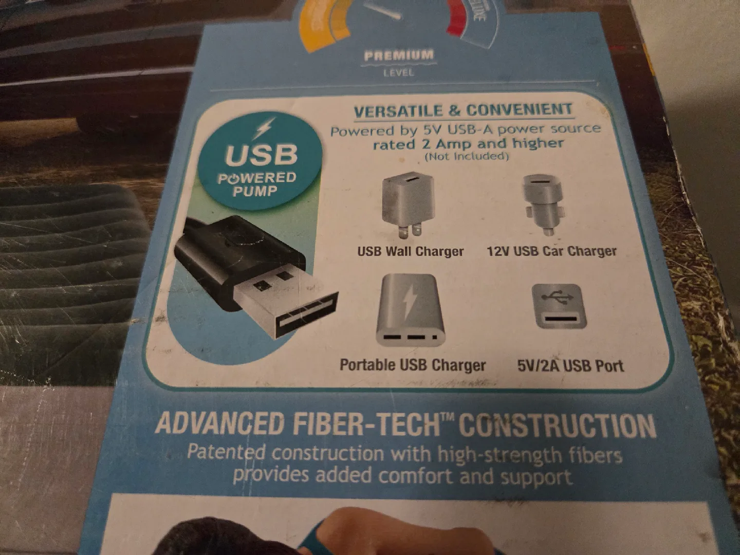 Intex Queen Dura-Beam Airbed w/ FastFill USB Pump image indicator(2)