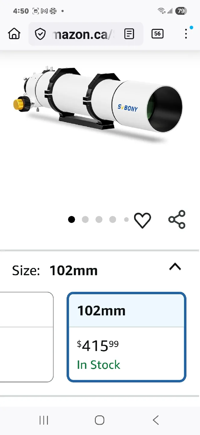 SVBONY SV48P 102mm Telescope image indicator(4)