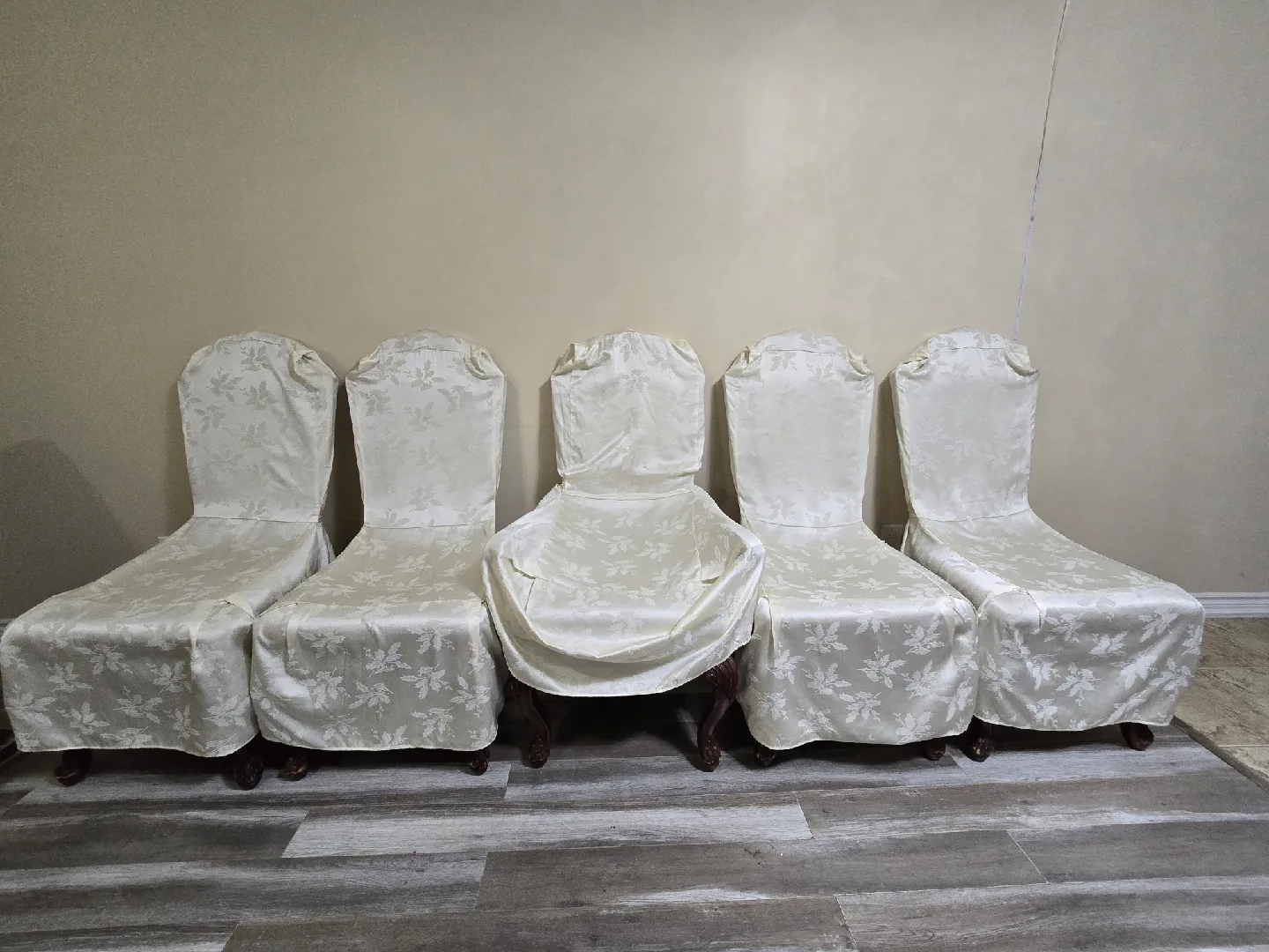 Ornate Brown Upholstered Dining Chair image indicator(9)