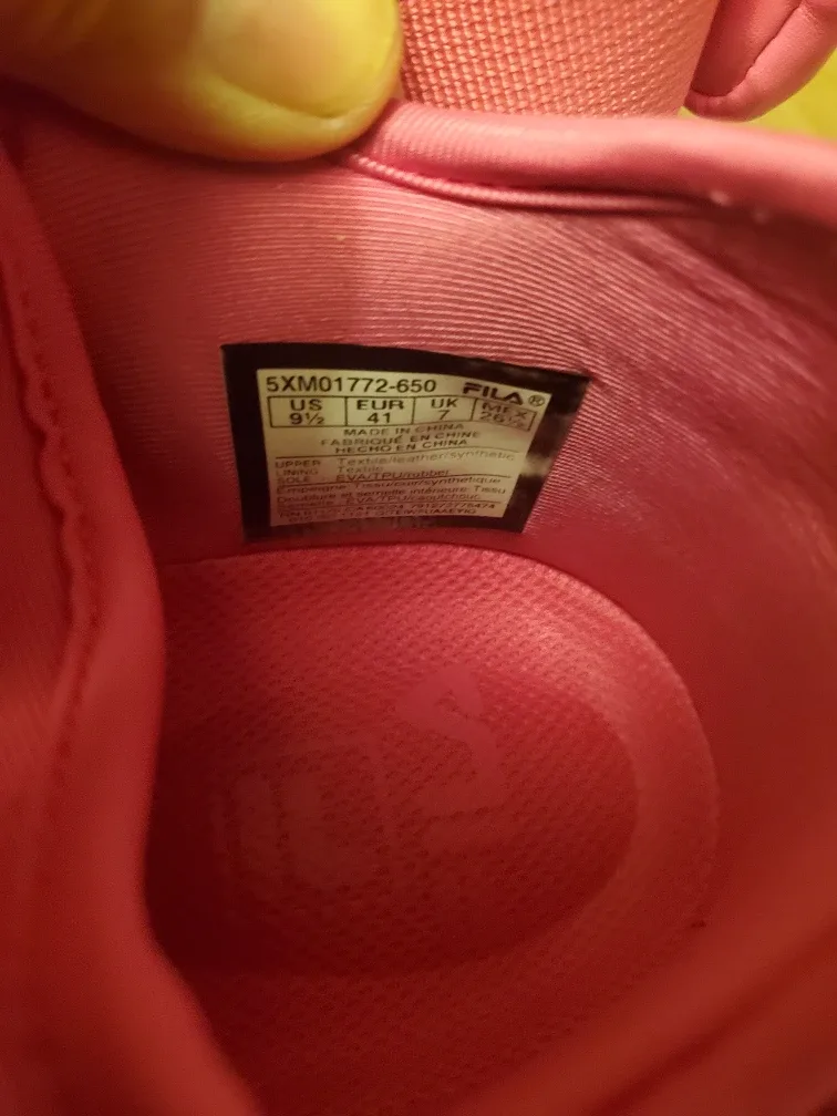 Fila Zapato Training Shoes, Pink, Size 9.5 image indicator(5)