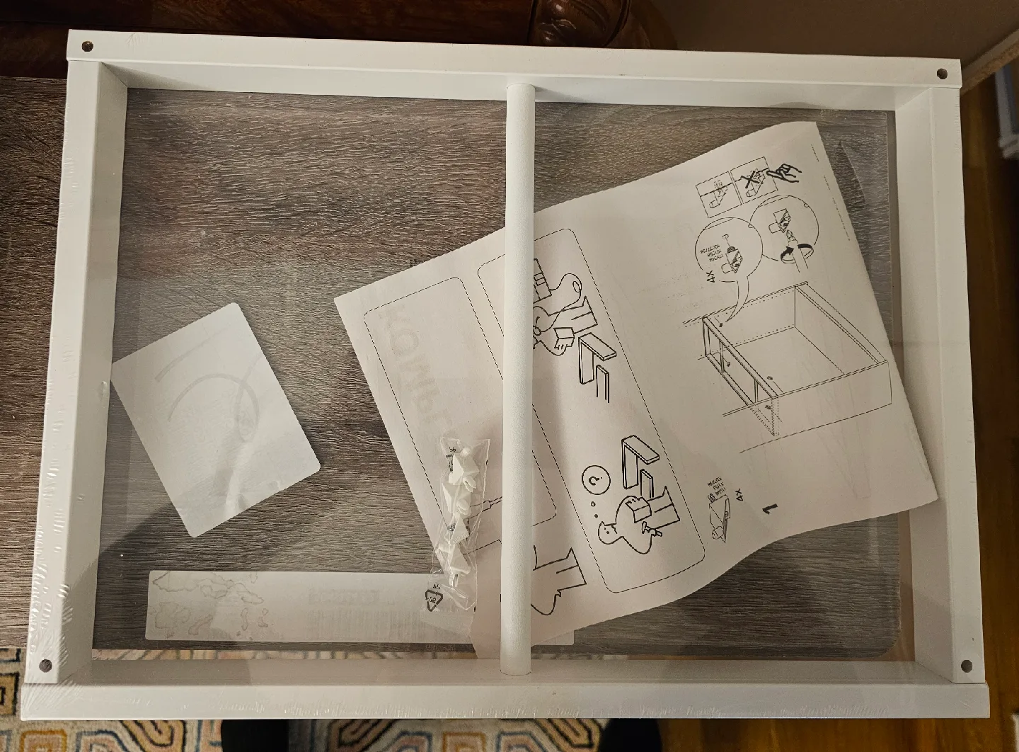 IKEA KOMPLEMENT Clothes Rod - White, 19 5/8x13 3/4 " image indicator(2)