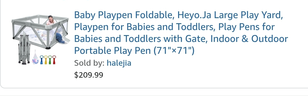 Heyo.Ja Baby Playpen Foldable, 71"x71" Large Play Yard - photo 3