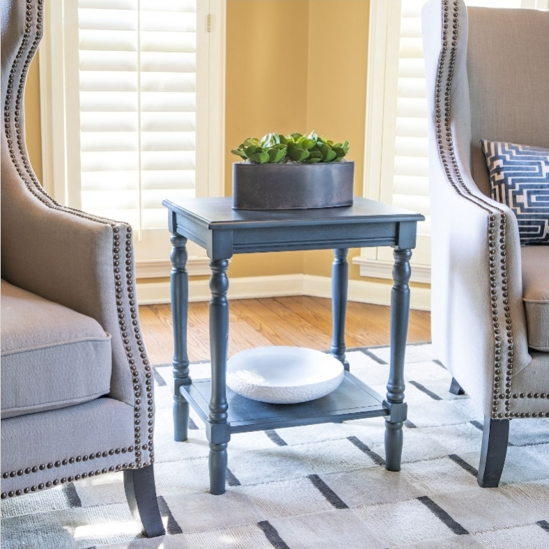 Decor Therapy Side Table in Artic Blue - photo 2