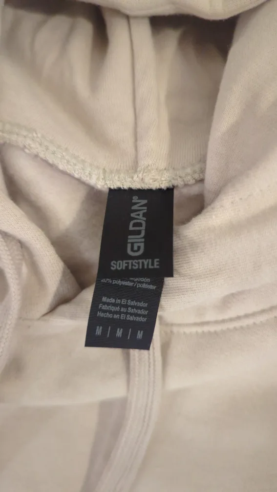 Gildan Softstyle Hoodie - Size M Beige OBO image indicator(2)