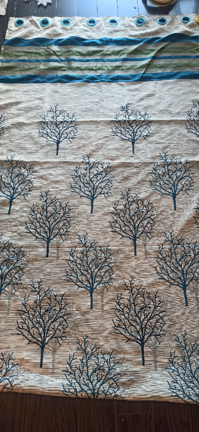 Two way Tree Print Curtain Panel - photo 2
