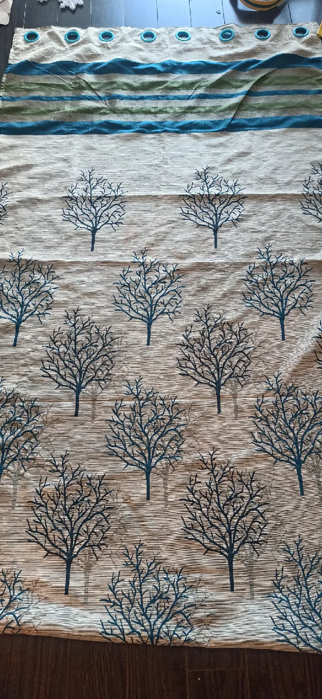 Two way Tree Print Curtain Panel image indicator(2)