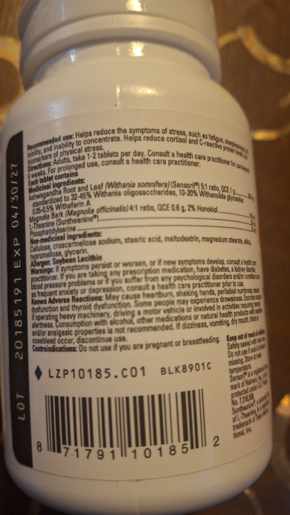 Integrative Therapeutics Cortisol Manager - 30 Tablets - photo 4