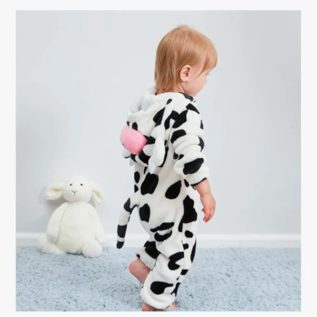 MICLHEY Cow Costume Onesie - Size 120 (30-36 Months) image indicator(2)
