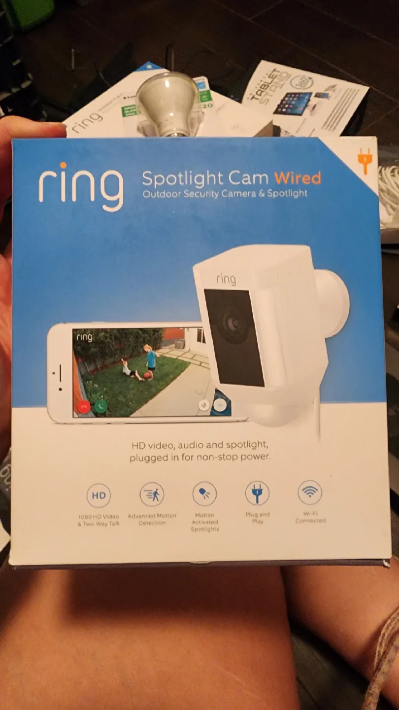 Ring Spotlight Cam Wired - Outdoor Security Camera thumbnail