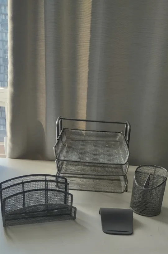 Desk Organizer Set - Metal Mesh 3 kind image indicator(3)