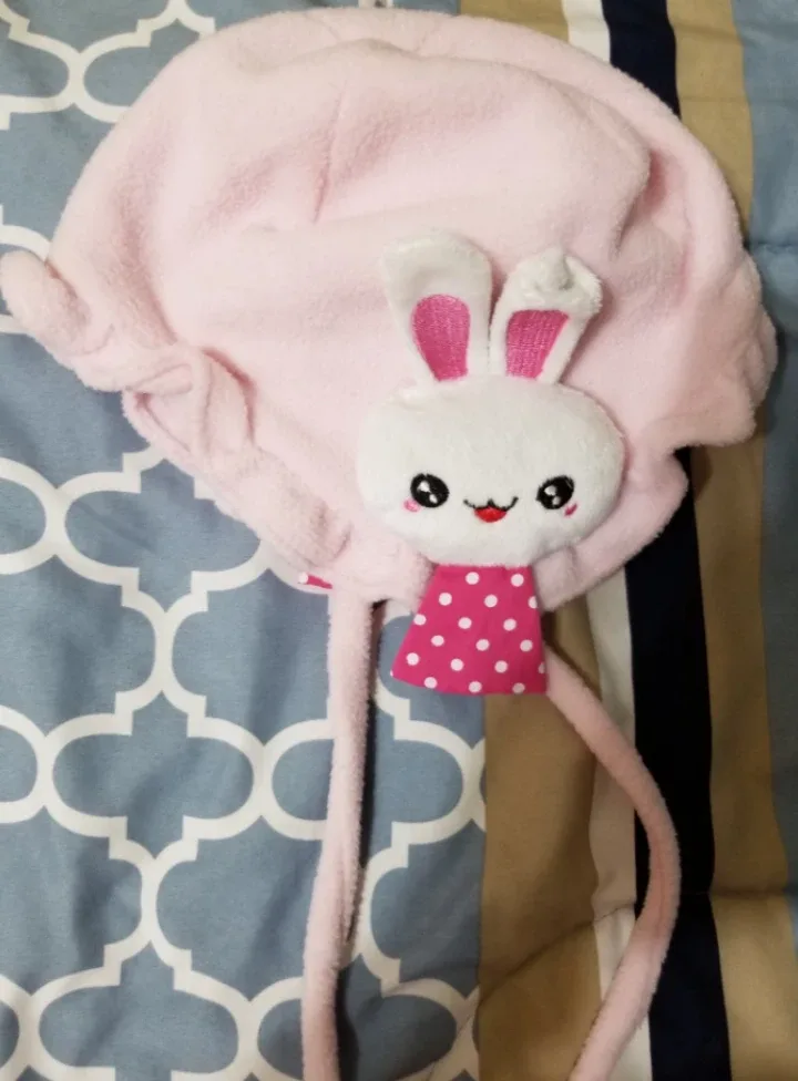 Pink Bunny Baby Hat thumbnail