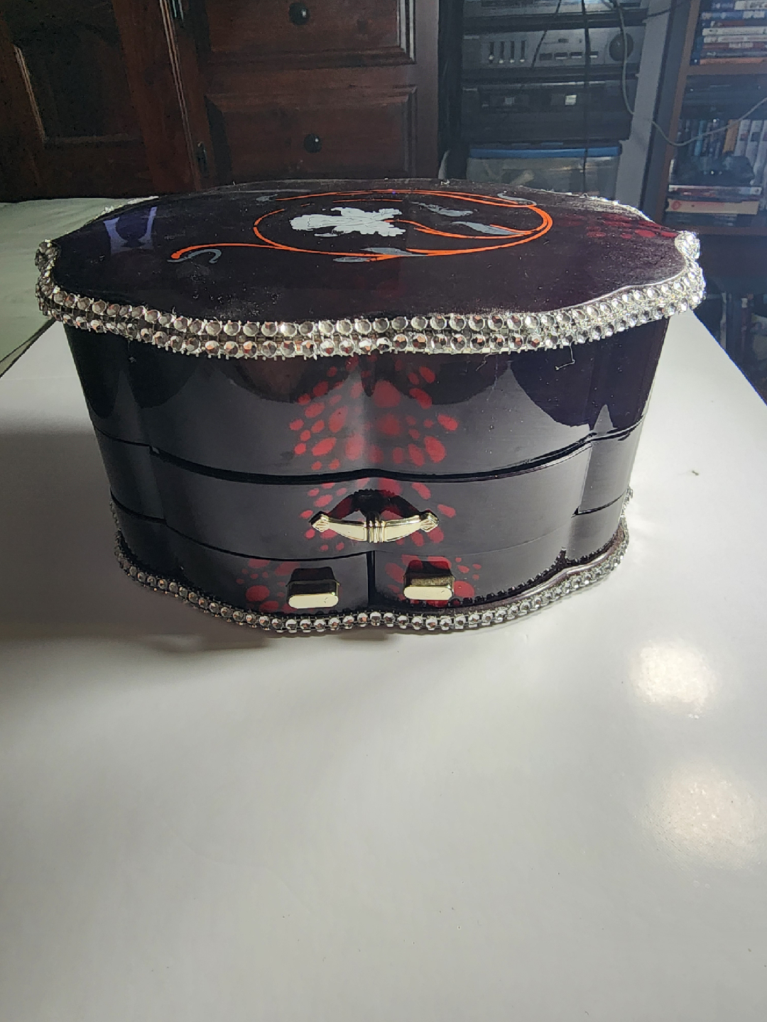 Jewelry Box with Rhinestone Trim - photo 2