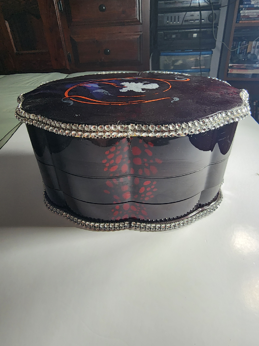 Jewelry Box with Rhinestone Trim - photo 4