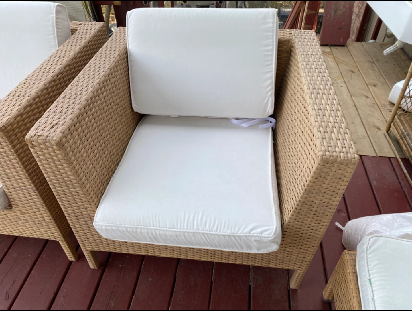 Wicker Outdoor Patio Set - Loveseat & Chairs - photo 4