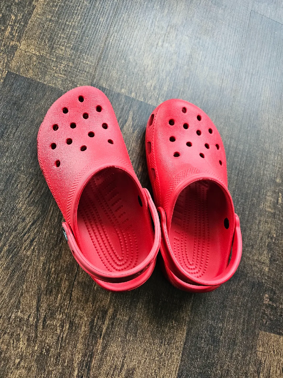 Red Crocs Kids Size 3 image indicator(2)