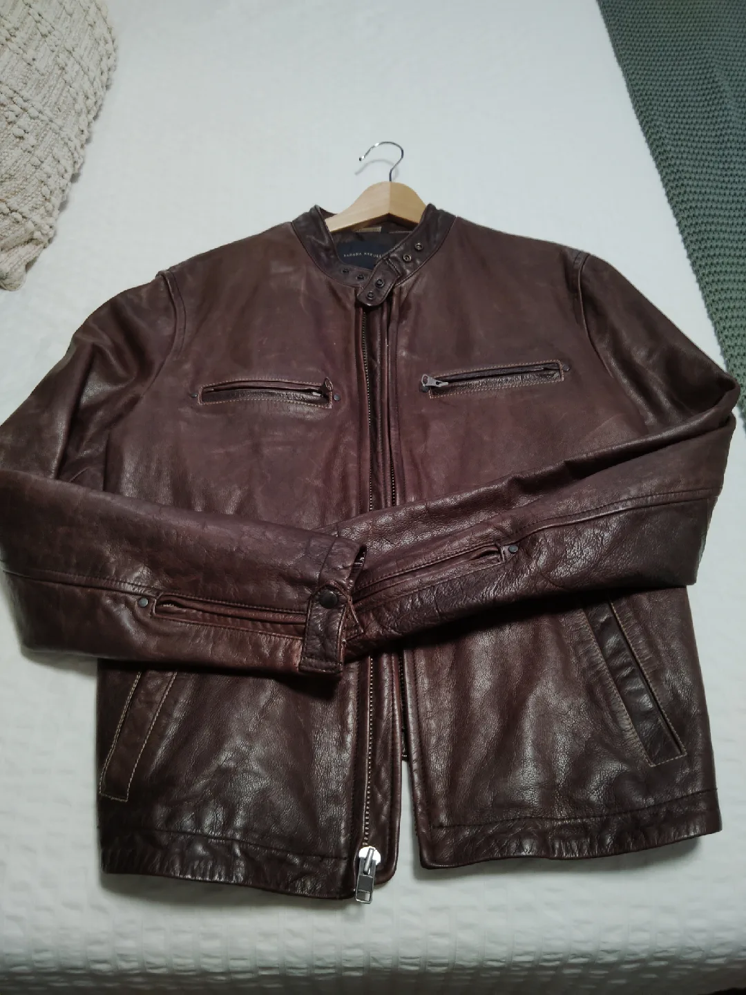 Banana Republic Leather Jacket, Size L image indicator(6)