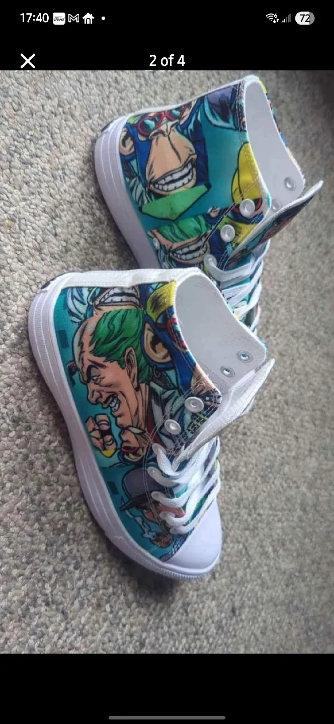 RAAD Shop Graphic High Top Sneakers - US 7.5 Unisex image indicator(2)