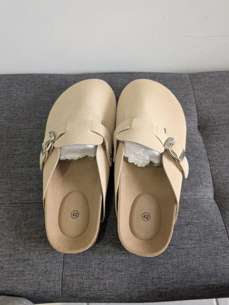 Brown & Beige Clogs - Size 42 image indicator(4)