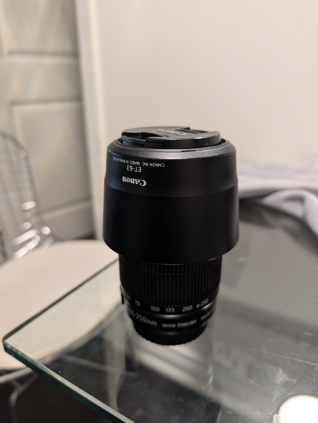 Canon Zoom Lens EF-S 55-250mm + lens hood ET-63 - photo 3