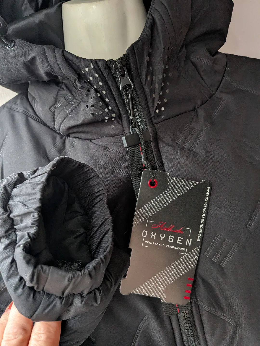 Oxygen Black Puffer Jacket size XL New with Tags image indicator(2)