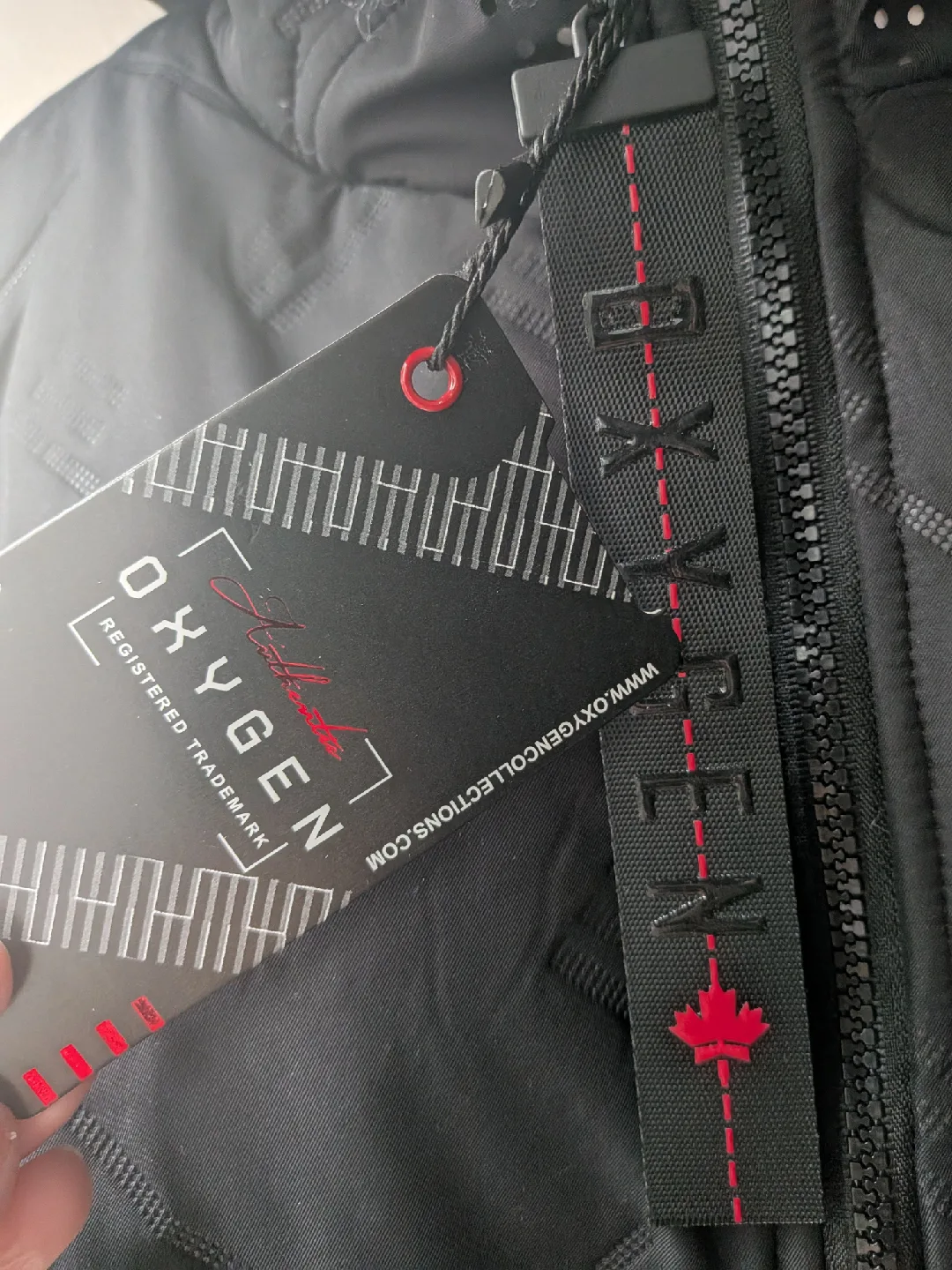 Oxygen Black Puffer Jacket size XL New with Tags image indicator(3)