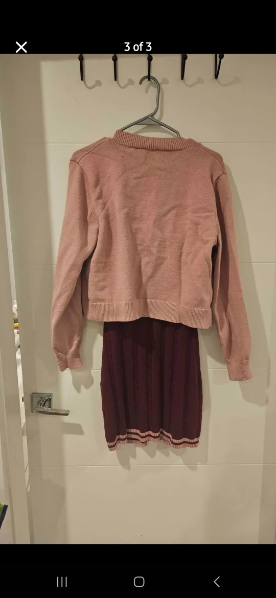 Fashion Nova Heartbreaker Dress & Cardigan Set - Size XL image indicator(3)