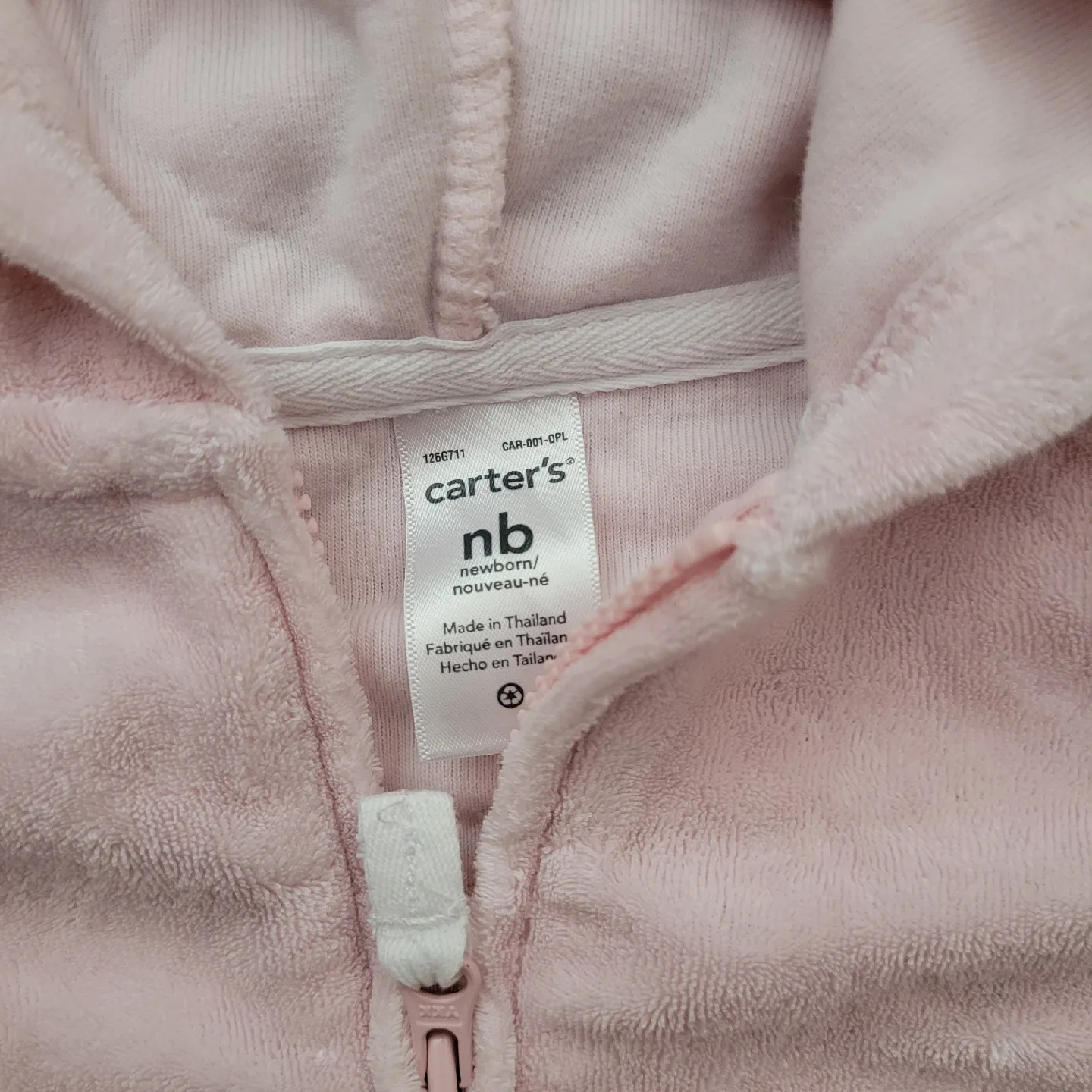 Carter's Baby Hoodies - Purple & Pink, NB image indicator(4)