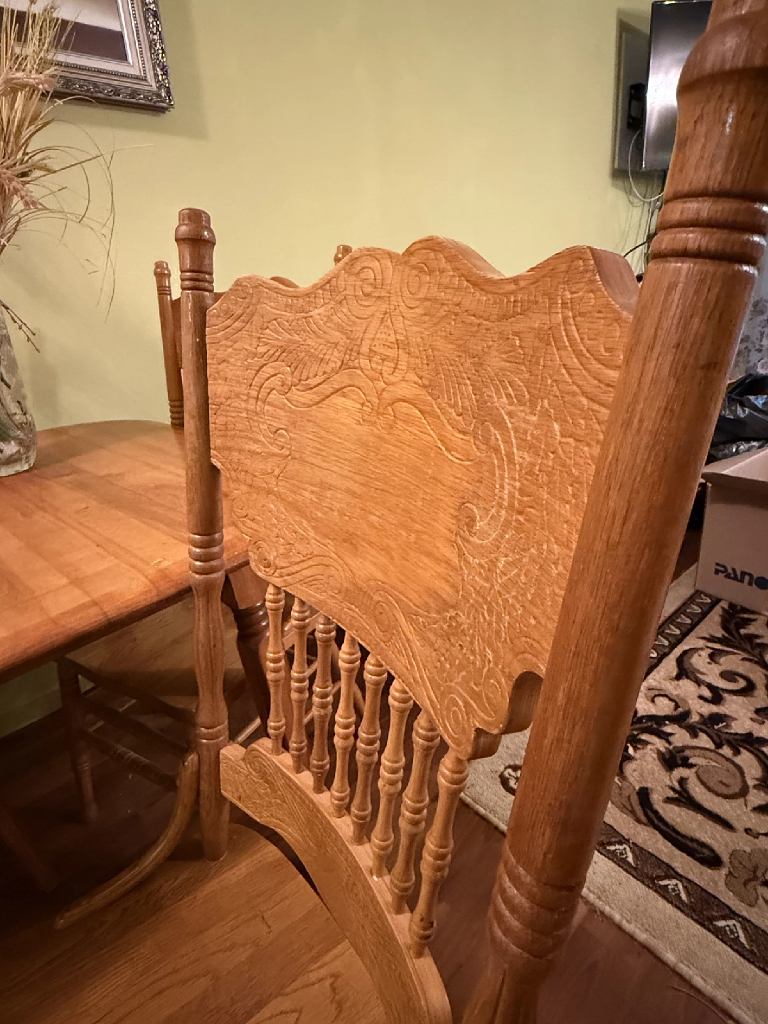 Wooden Dining Table with 4 Chairs - photo 5