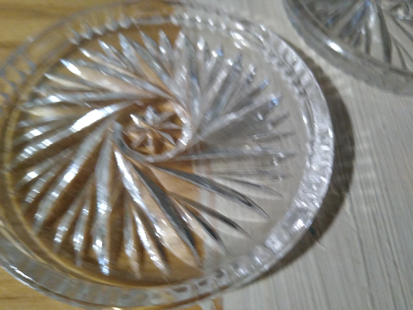 set of vintage Waterford pinwheel Crystal coasters - photo 2