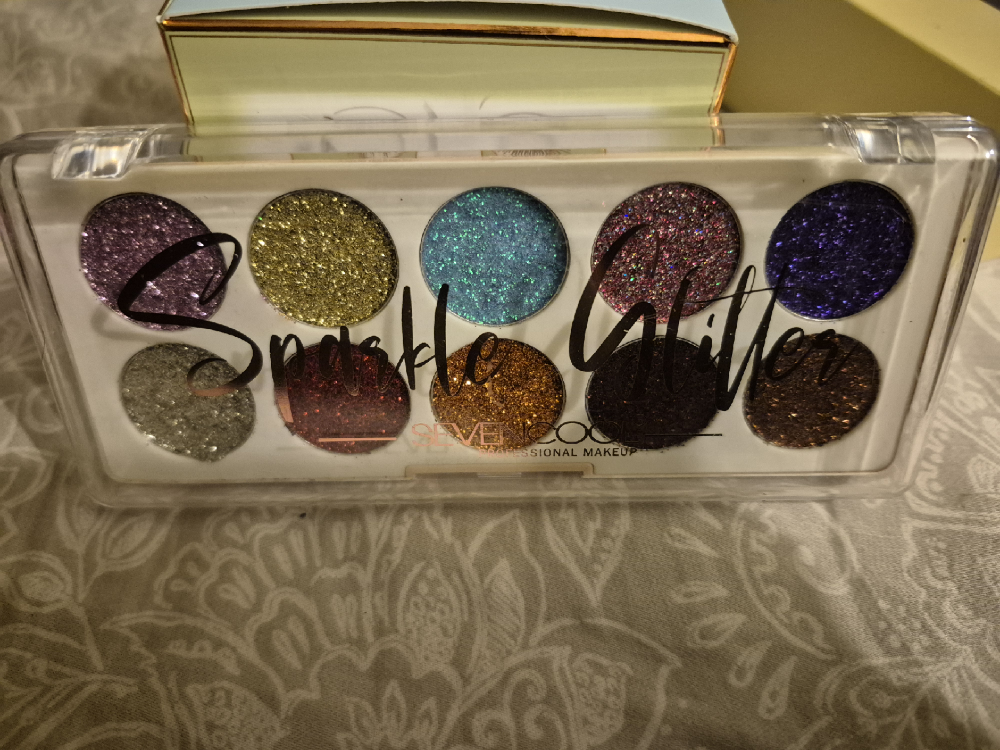 Seven Cool Sparkle Glitter Eyeshadow Palette