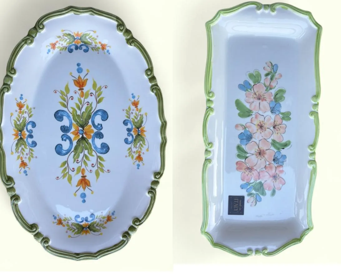Both for $20; Hand-painted Decorative Platters thumbnail