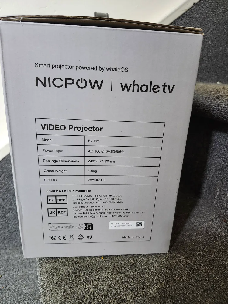 Nicpow E2 Pro Video Projector -  New! image indicator(2)