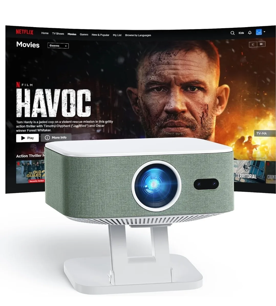 Nicpow E2 Pro Video Projector -  New! image indicator(3)