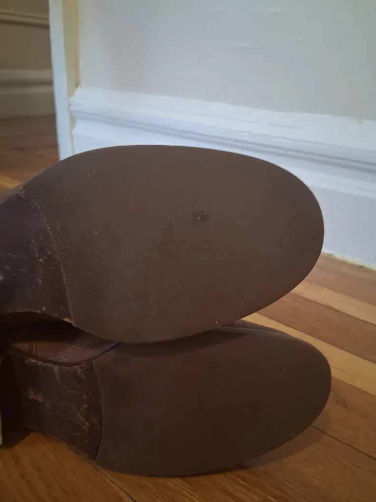 Tory Burch Brown Leather Riding Boots image indicator(9)