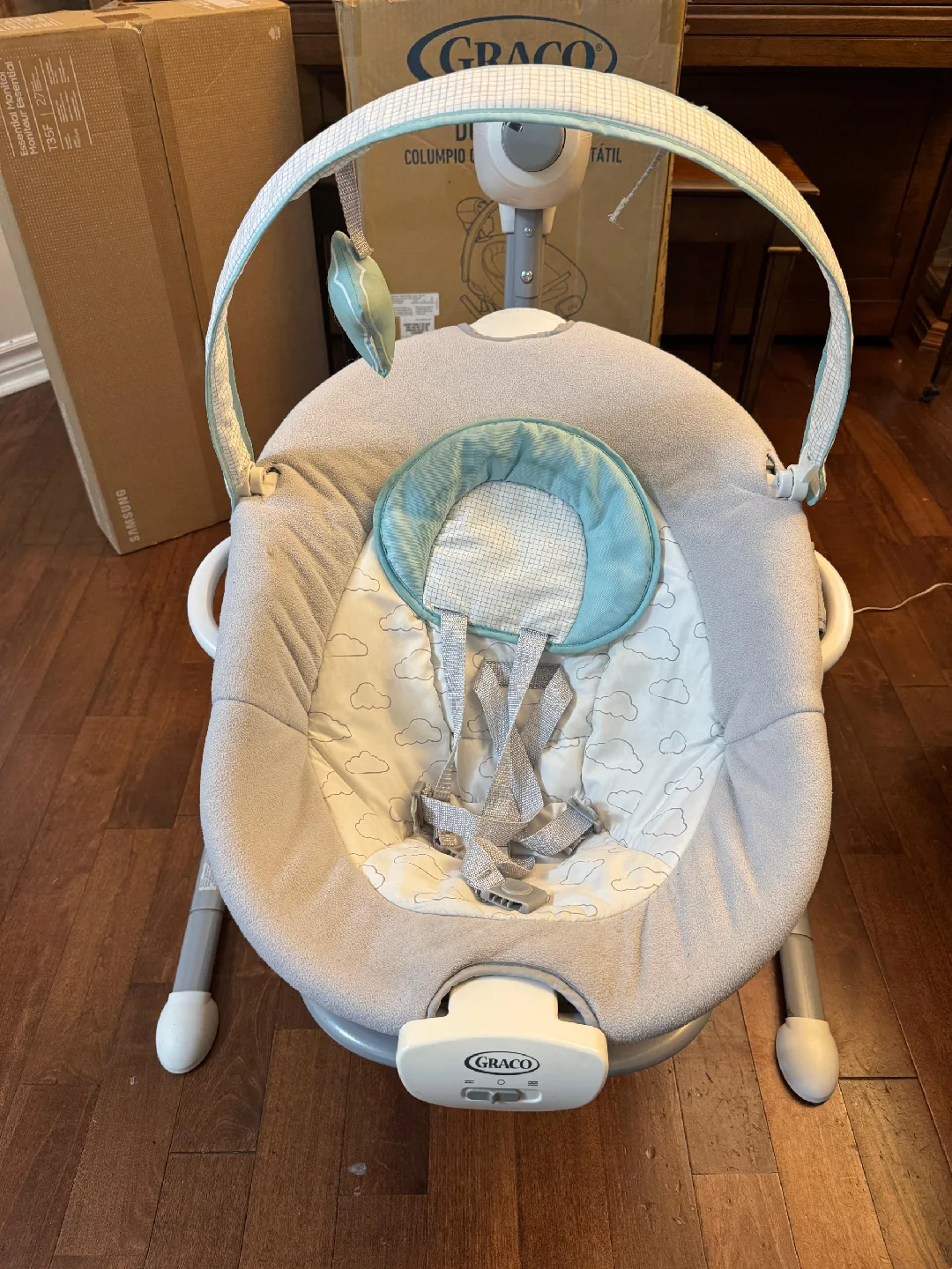 Baby Swing with portable Rocker image indicator(2)
