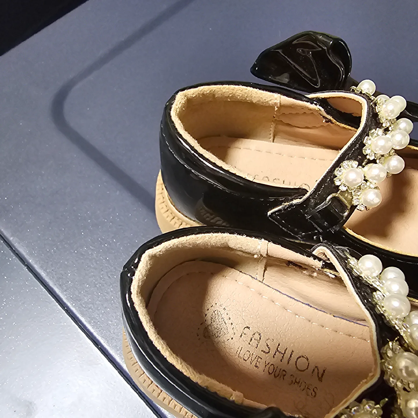 Black Patent Leather Mary Jane Shoes - Size 25 image indicator(2)